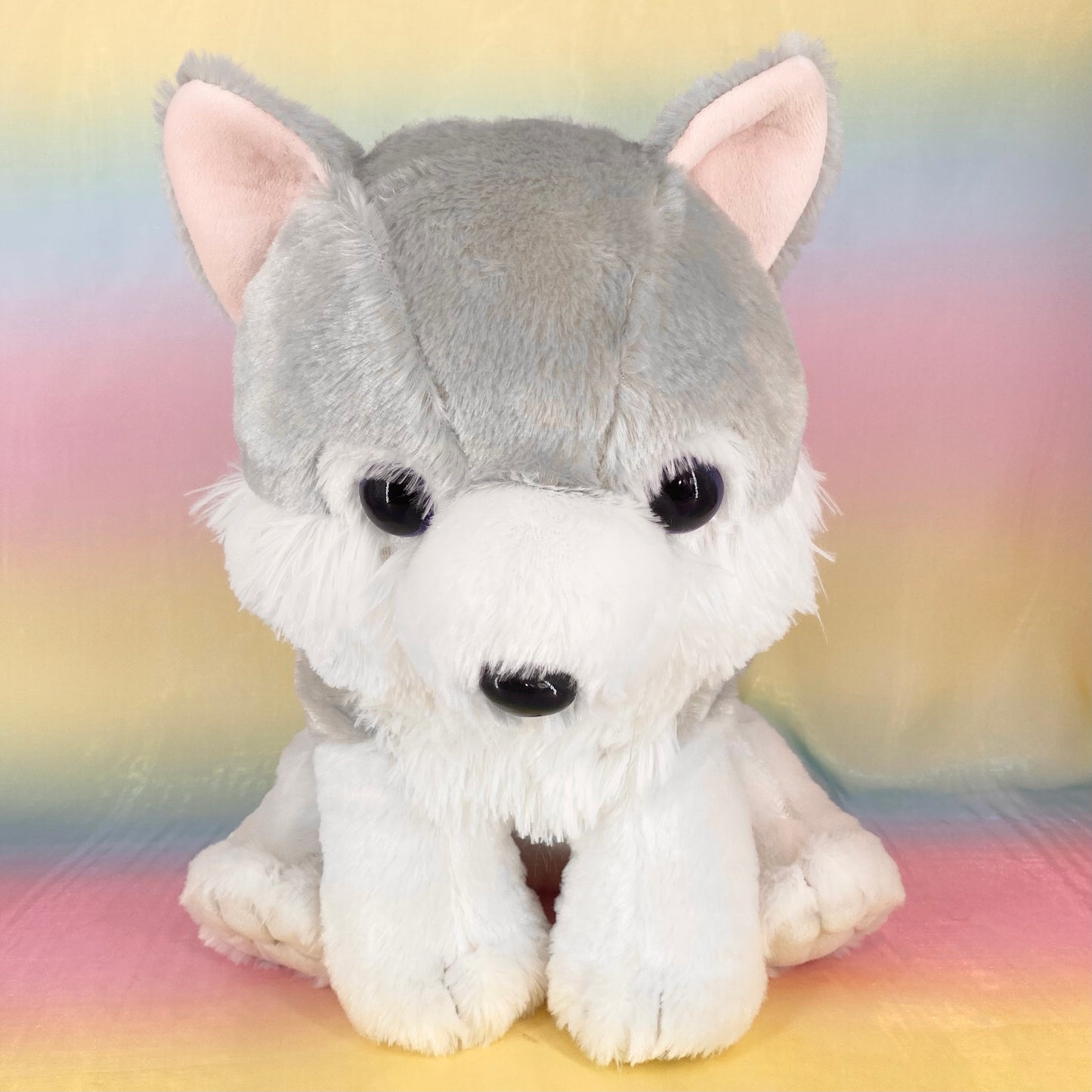 Mofutto Okami no Mure The Wolf - Grey with Blue Eyes - Large