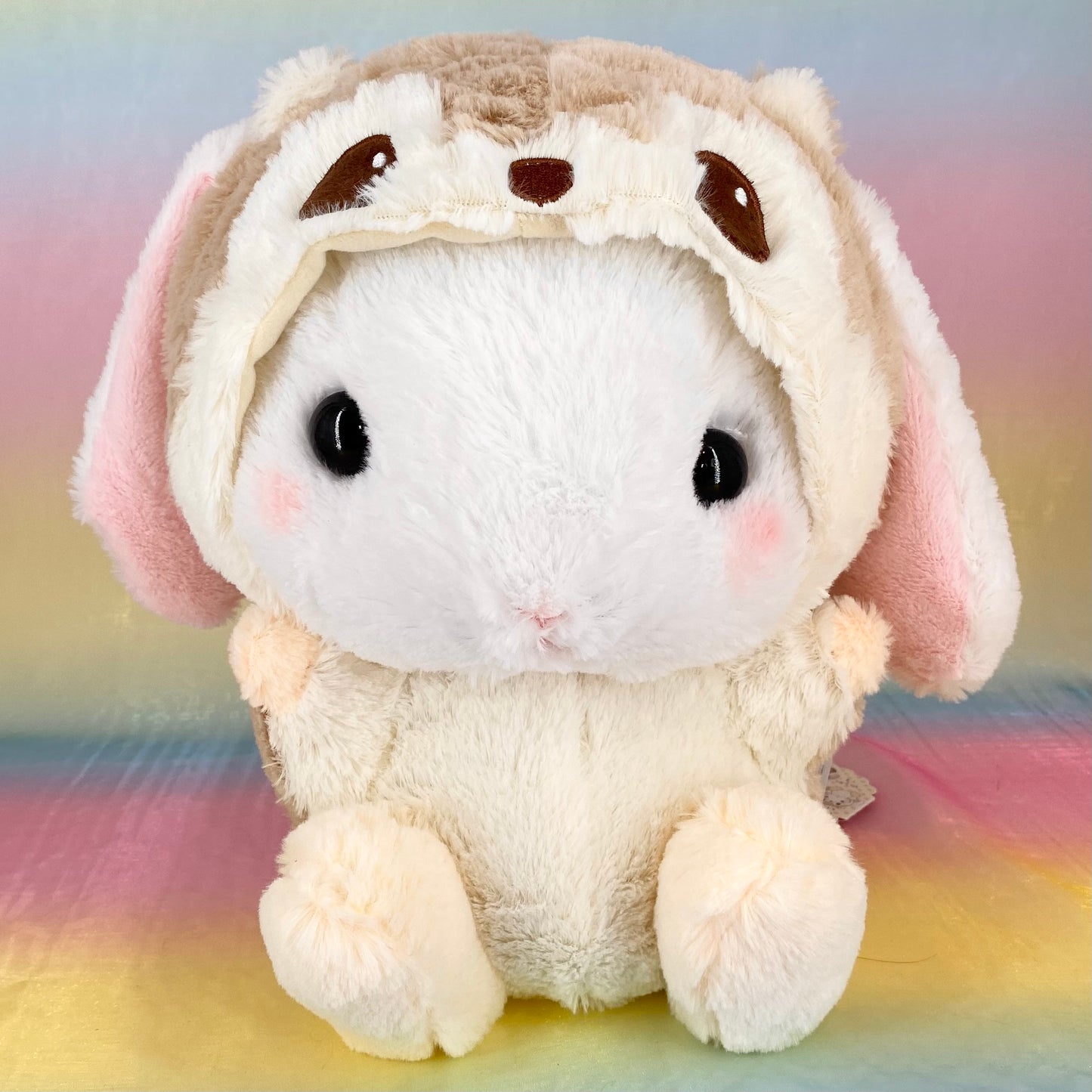 Loppy Yurugurumi The Rabbit - Wearing Pale Otter Onesie - Large