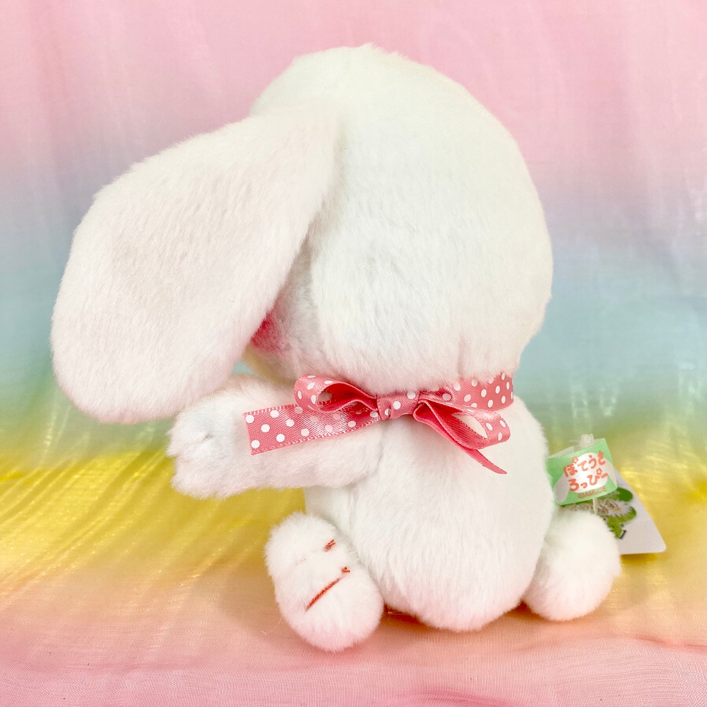 Loppy The Rabbit - White with Ribbon - Small