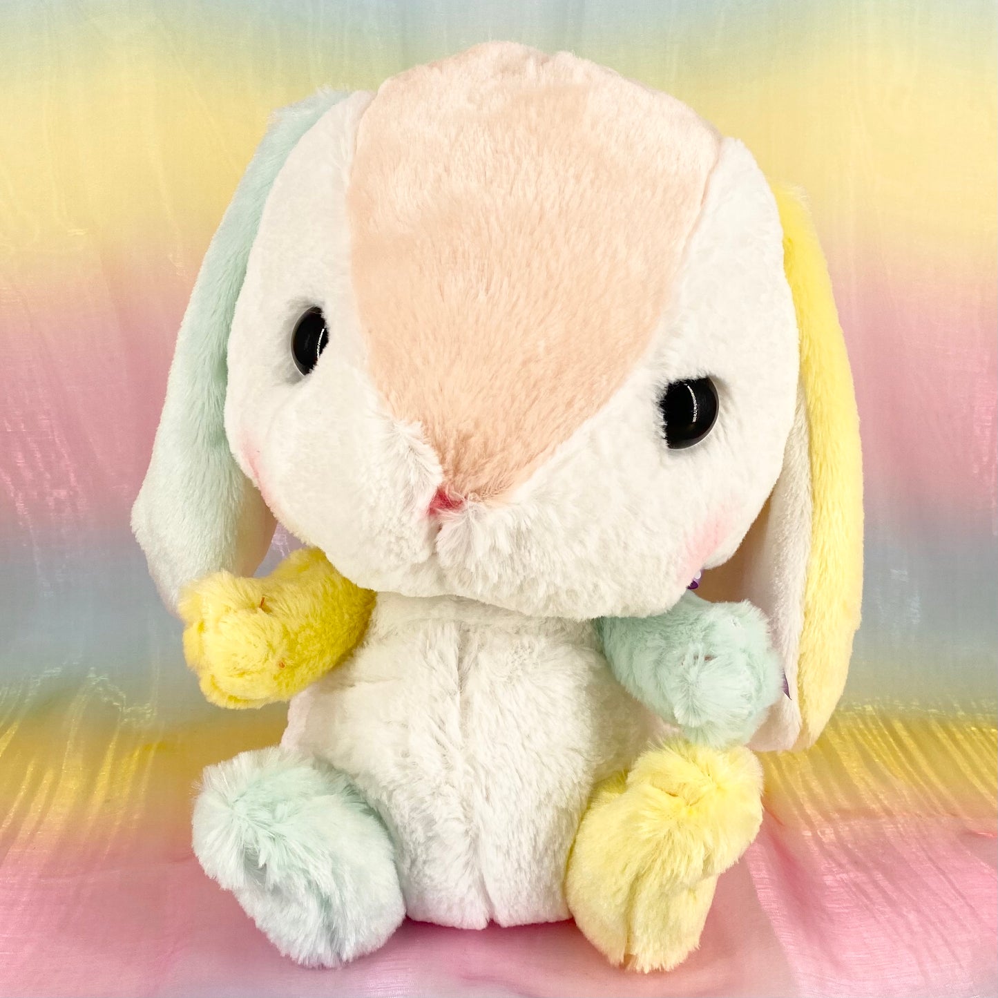 Loppy The Rabbit - Rainbow with Ribbon - Large