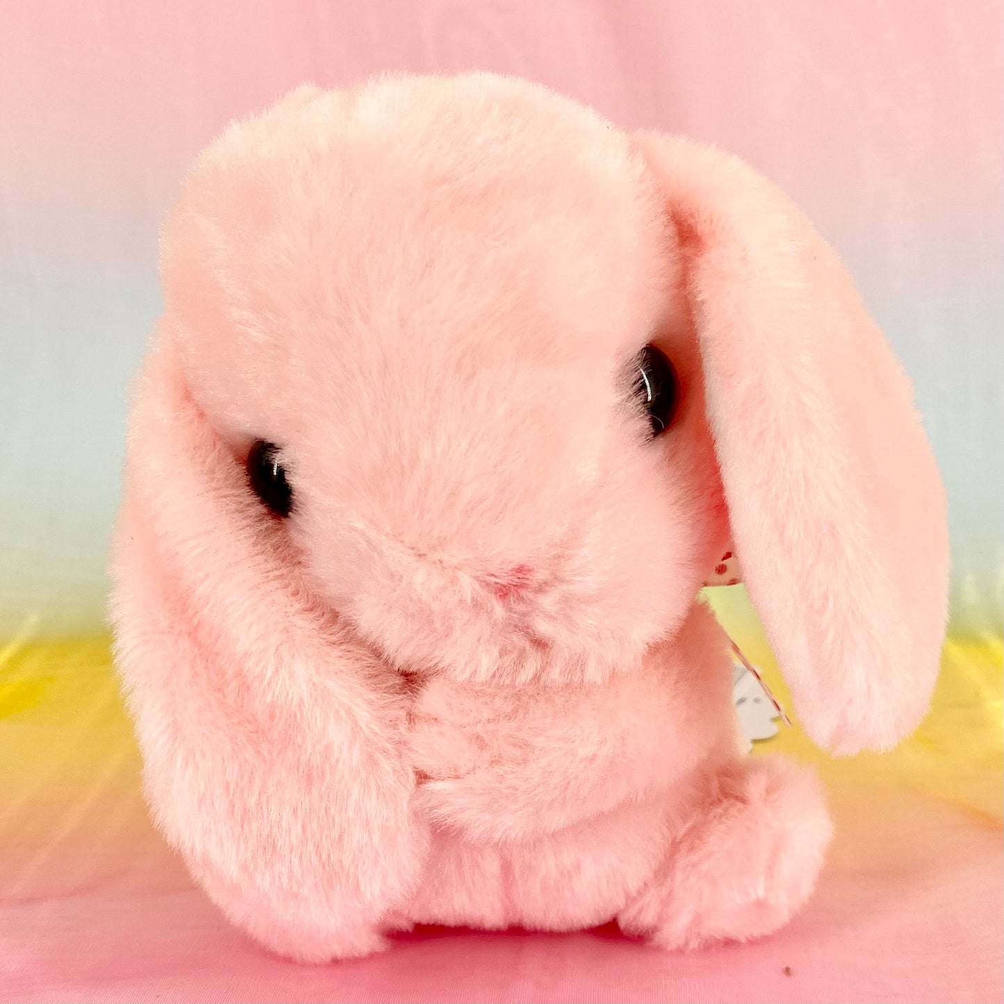 Loppy The Rabbit - Pink Holding Ear - Small